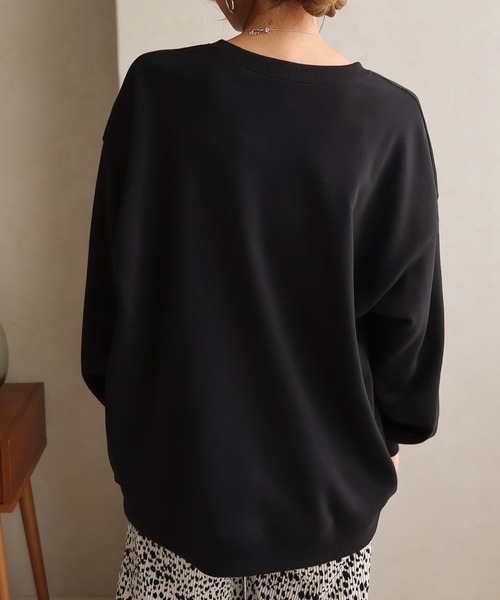 Social GIRL（ソーシャルガール）の「SOLEIL刺繍トレーナー（スウェット・レディース・ブラック/オートミール・FREE）」の18枚目の写真