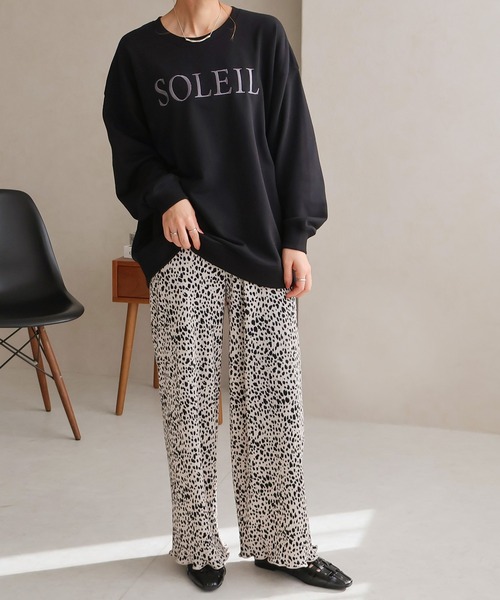 Social GIRL（ソーシャルガール）の「SOLEIL刺繍トレーナー（スウェット・レディース・ブラック/オートミール・FREE）」の16枚目の写真