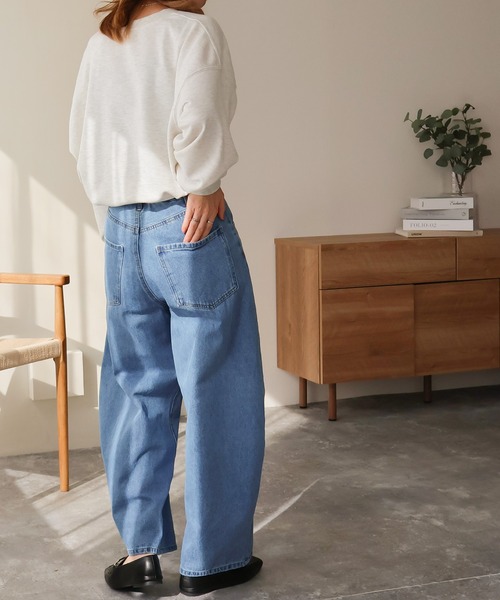 Social GIRL（ソーシャルガール）の「SOLEIL刺繍トレーナー（スウェット・レディース・ブラック/オートミール・FREE）」の6枚目の写真