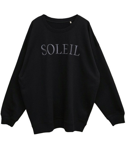 Social GIRL（ソーシャルガール）の「SOLEIL刺繍トレーナー（スウェット・レディース・ブラック/オートミール・FREE）」の12枚目の写真