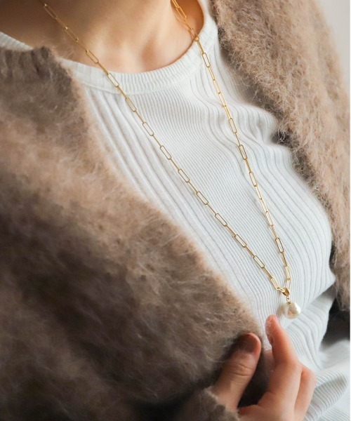 1TOPガラスパールネックレス2 | NOMBRE IMPAIR