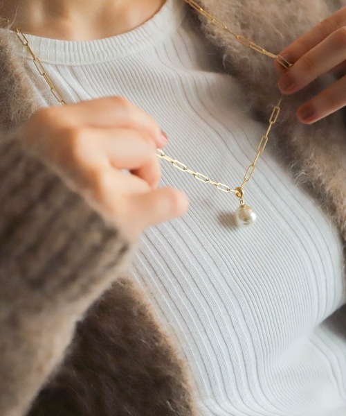 1TOPガラスパールネックレス2 | NOMBRE IMPAIR