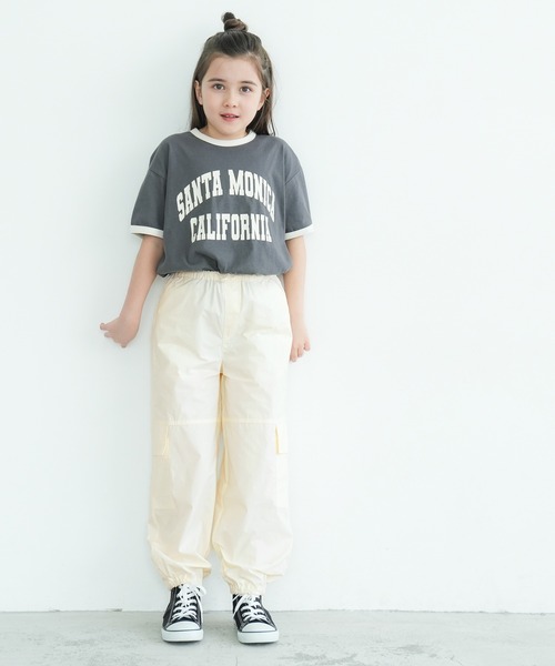 coca(coca)(コカ)の「キッズ パラシュートカーゴパンツ(カーゴパンツ・キッズ・ブラック/アイボリー/ピンク/カーキ・130/120/110/140)」の17枚目の写真