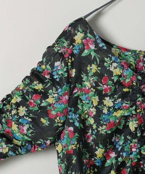 JEANASIS(ジーナシス)の「2WAYギャザードロストブラウス/110892(シャツ/ブラウス・レディース・ホワイト/ブラック/グレー/ブラック系その他・FREE)」の7枚目の写真