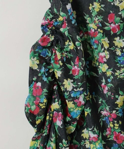 JEANASIS(ジーナシス)の「2WAYギャザードロストブラウス/110892(シャツ/ブラウス・レディース・ホワイト/ブラック/グレー/ブラック系その他・FREE)」の8枚目の写真