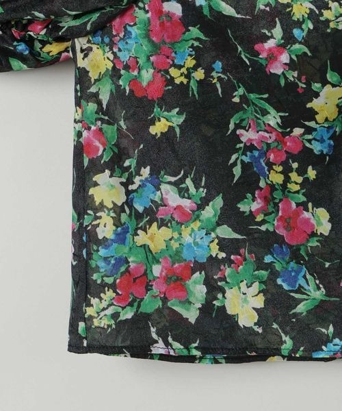 JEANASIS(ジーナシス)の「2WAYギャザードロストブラウス/110892(シャツ/ブラウス・レディース・ホワイト/ブラック/グレー/ブラック系その他・FREE)」の10枚目の写真