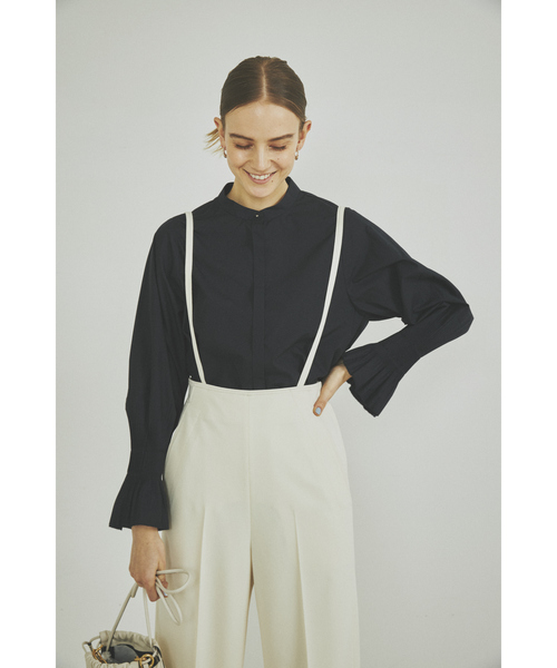 Rouge vif（ルージュヴィフ）の「【一部店舗限定】スリーブプリーツブラウス（シャツ/ブラウス・レディース・サックスブルー/ネイビー/ホワイト・フリー）」の17枚目の写真