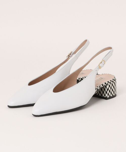 inter-chaussures(インターショシュール)の「【INTER-CHAUSSURES】ポインテッドトウVカットバックバンド(I41302)(パンプス・レディース・ブラック系その他/ホワイト系その他・36/37/38/39/35)」の7枚目の写真