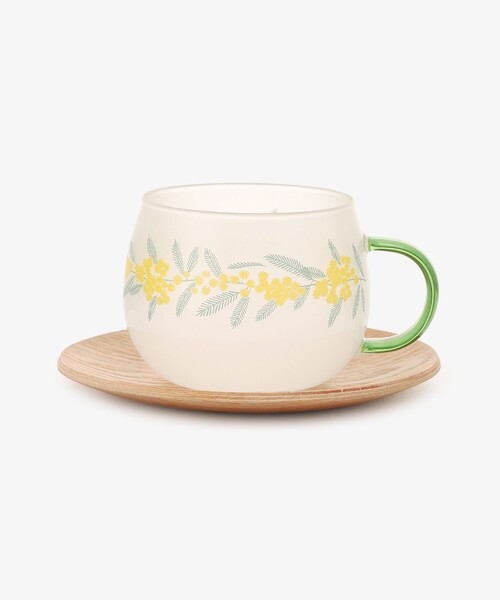 新品！　アフタヌーンティー　ミモザシリーズ　プレート２種＆マグカップセット Afternoon Tea（アフタヌーンティー）の「ミモザ耐熱カップ&プレート