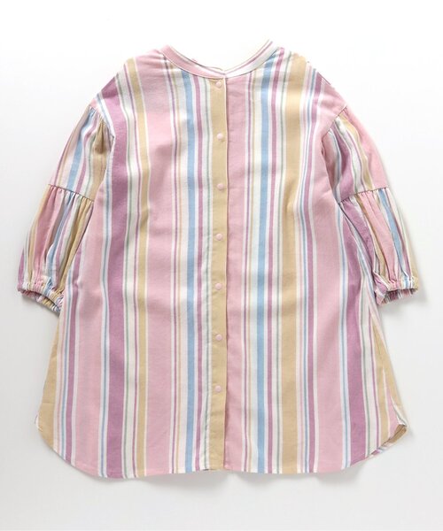 BREEZE（ブリーズ）の「2WAYシャツワンピース（ワンピース・キッズ・ピンク/オフホワイト/ミント・140/130/120/110/100/90/80）」の7枚目の写真