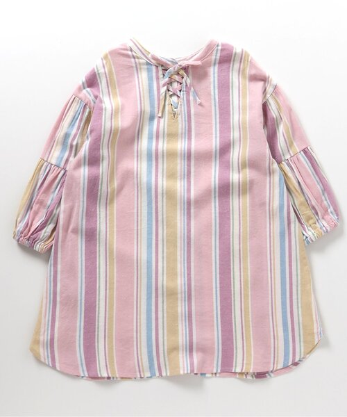 BREEZE（ブリーズ）の「2WAYシャツワンピース（ワンピース・キッズ・ピンク/オフホワイト/ミント・140/130/120/110/100/90/80）」の11枚目の写真