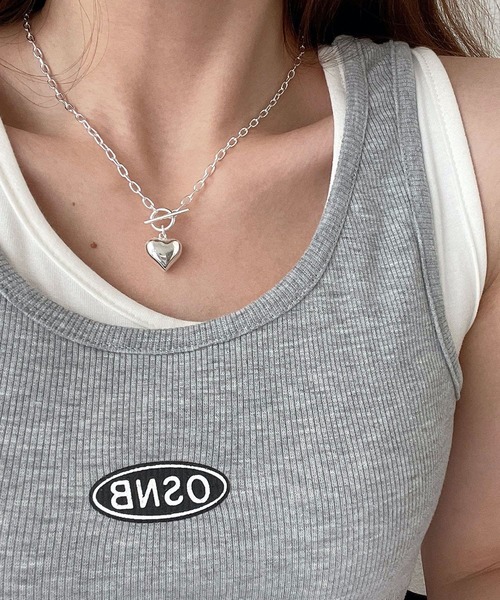 HALEY PESCA（ヘーリーペスカ）の「HALEY PESCA/メタルハート　マンテルチェーンネックレス（ネックレス・レディース・シルバー・FREE）」の13枚目の写真