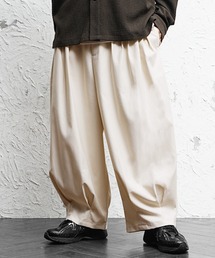【MinoriTY】スーパーワイドタックバルーンパンツ ワイドパンツ メンズ コクーンパンツ オーバーサイズ ルーズフィット ワイドシルエット