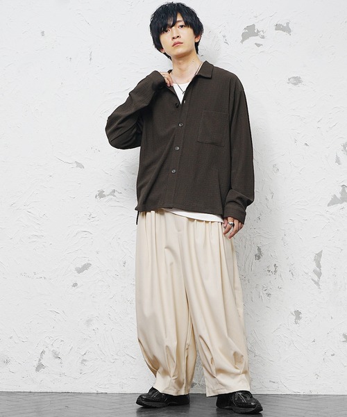 masu バルーンパンツ ブラック　46サイズ masu バルーンパンツ ブラック 46サイズ MASU(エムエーエスユー