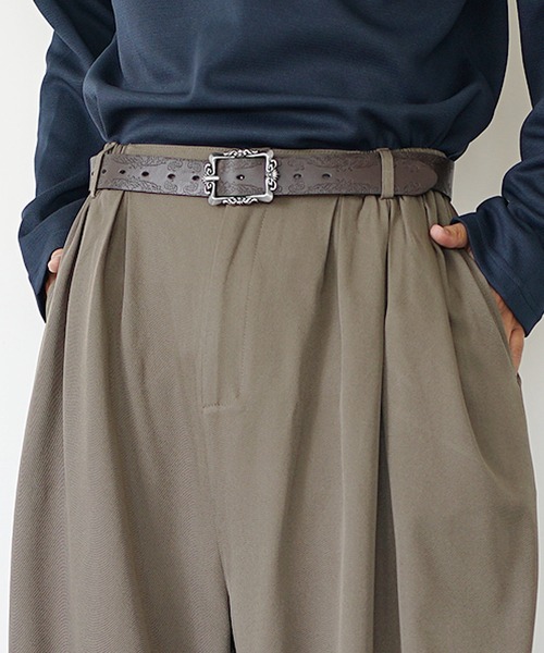 ワイド シルエット バルーンパンツ コクーンパンツ メンズ カーゴパンツ 韓国 メンズコクーンシルエットタック入りワイドパンツ（スラックス