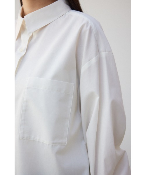 AZUL by moussy(アズールバイマウジー)の「ベーシックオーバーシャツ(シャツ/ブラウス・レディース・サックスブルー/オフホワイト/ブルー系その他/ホワイト系その他・FREE)」の12枚目の写真