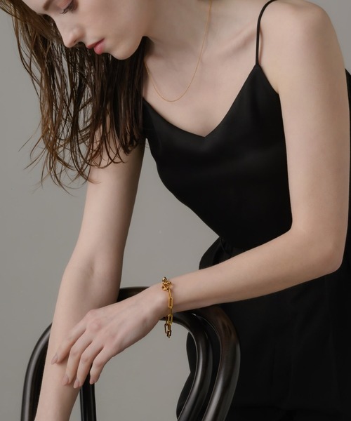 muku（ムク）の「金属アレルギー対応　2wayマンテルチェーンブレスレット/サージカルステンレス/316L（ブレスレット・レディース・シルバー/ゴールド・FREE）」の10枚目の写真