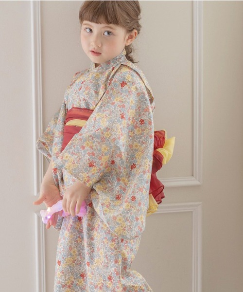 Catherine Cottage(キャサリンコテージ)の「2WAYセパレート浴衣セット(浴衣・キッズ・ピンク系1/ライトブルー/ライトピンク/ブラック/ホワイト系2/ブルー系1/ネイビー系1/ネイビー系2/ホワイト系1/アイボリー/サックスブルー/ピンク系2/ピンク系3/ピンク系4/グリーン系4/ブルー系3/ホワイト系4/ネイビー系3/ブルー系4/ブルー × パープル/ホワイト×ブルー/ライラック系1/ブルー系2/オレンジ系6/グリーン系6/ピンク系6/ピンク系5/モーブ系6/ブルー系5/ネイビー系5/ブルー系6・L/M/XS/S)」の5枚目の写真