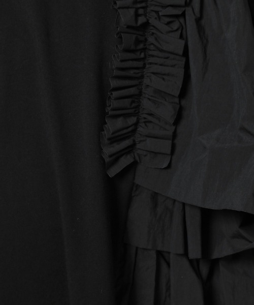 LOWRYS FARM（ローリーズファーム）の「イソザイフリルチュニック　 115690（チュニック・キッズ・ホワイト/ブラック・FREE）」の3枚目の写真