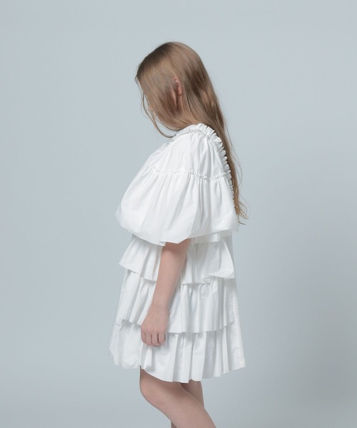 LOWRYS FARM（ローリーズファーム）の「イソザイフリルチュニック　 115690（チュニック・キッズ・ホワイト/ブラック・FREE）」の18枚目の写真