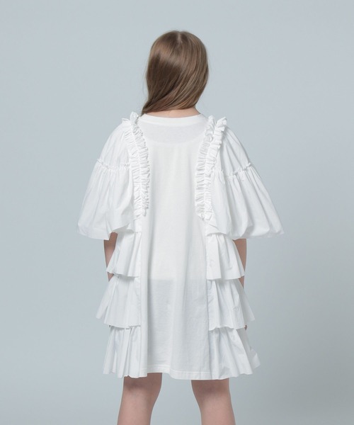LOWRYS FARM（ローリーズファーム）の「イソザイフリルチュニック　 115690（チュニック・キッズ・ホワイト/ブラック・FREE）」の17枚目の写真