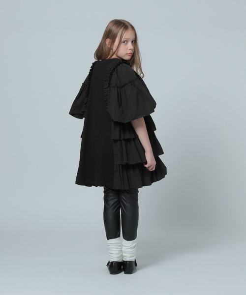 LOWRYS FARM（ローリーズファーム）の「イソザイフリルチュニック　 115690（チュニック・キッズ・ホワイト/ブラック・FREE）」の14枚目の写真