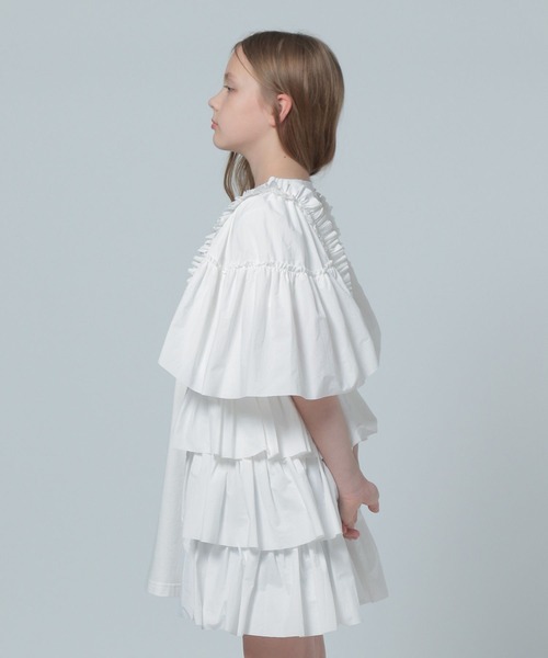 LOWRYS FARM（ローリーズファーム）の「イソザイフリルチュニック　 115690（チュニック・キッズ・ホワイト/ブラック・FREE）」の10枚目の写真