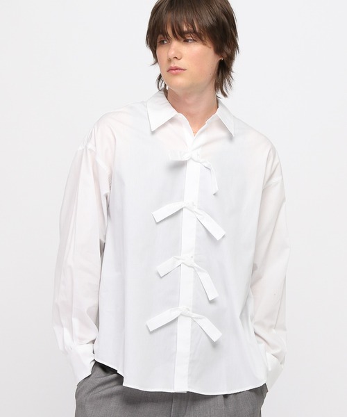 【セール】3.3 Field Trip／front ribbon shirts フロントリボンシャツ 2119336（シャツ/ブラウス）｜3.3 Field Trip （3.3フィールドトリップ）