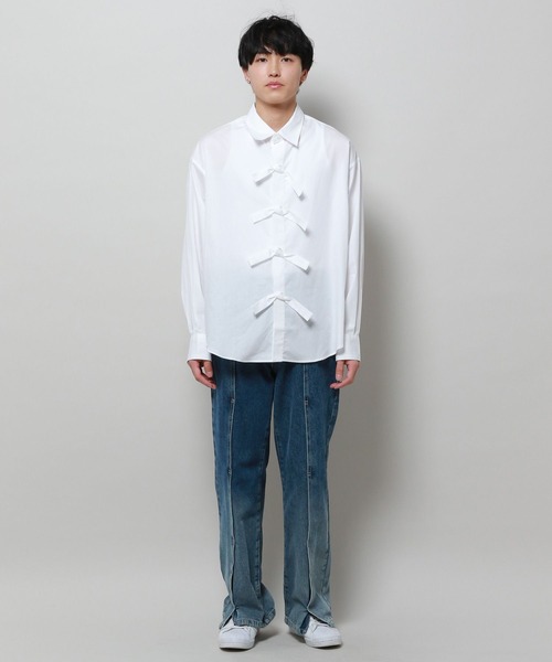 【セール】3.3 Field Trip／front ribbon shirts フロントリボンシャツ 2119336（シャツ/ブラウス）｜3.3 Field Trip （3.3フィールドトリップ）