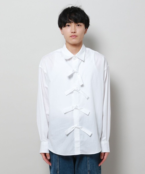 【セール】3.3 Field Trip／front ribbon shirts フロントリボンシャツ 2119336（シャツ/ブラウス）｜3.3 Field Trip （3.3フィールドトリップ）