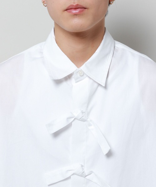 【セール】3.3 Field Trip／front ribbon shirts フロントリボンシャツ 2119336（シャツ/ブラウス）｜3.3 Field Trip （3.3フィールドトリップ）