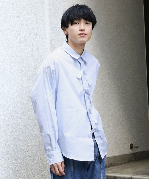 【セール】3.3 Field Trip／front ribbon shirts フロントリボンシャツ 2119336（シャツ/ブラウス）｜3.3 Field Trip （3.3フィールドトリップ）