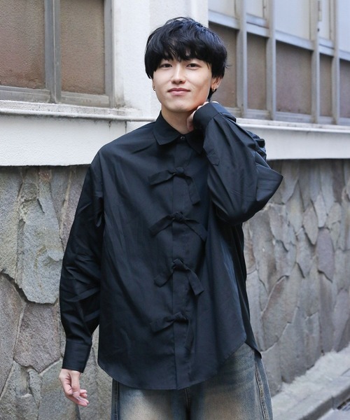 【セール】3.3 Field Trip／front ribbon shirts フロントリボンシャツ 2119336（シャツ/ブラウス）｜3.3 Field Trip （3.3フィールドトリップ）