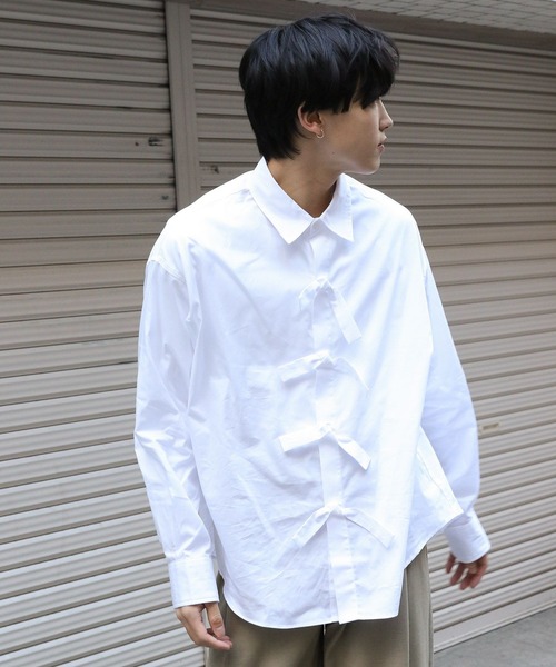 【セール】3.3 Field Trip／front ribbon shirts フロントリボンシャツ 2119336（シャツ/ブラウス）｜3.3 Field Trip （3.3フィールドトリップ）