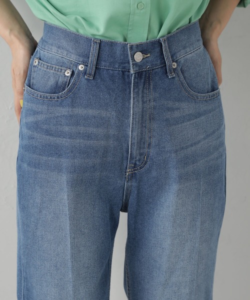 FOUND GOOD（ファウンドグッド）の「EasyデニムテーパードP（デニムパンツ・レディース・ネイビー/アイボリー/ブルー系5・S/XL/L/M）」の14枚目の写真