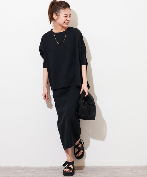 JOURNAL STANDARD relume（ジャーナルスタンダード　レリューム）の「《追加》MVSコットンワイドプルオーバー（Tシャツ/カットソー・レディース・マスタード/ライトグレー/ブラック/グレー・FREE）」の10枚目の写真