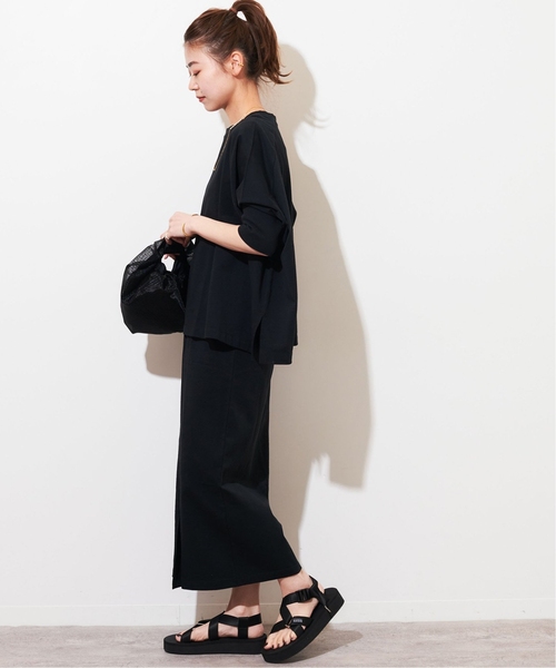 JOURNAL STANDARD relume（ジャーナルスタンダード　レリューム）の「《追加》MVSコットンワイドプルオーバー（Tシャツ/カットソー・レディース・マスタード/ライトグレー/ブラック/グレー・FREE）」の13枚目の写真