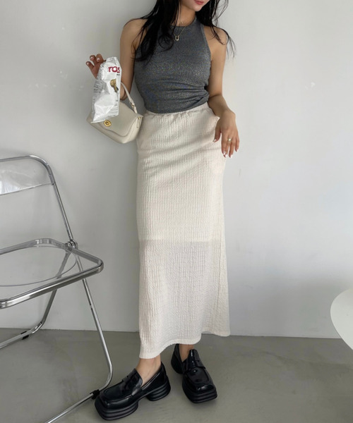 Ada.（エイダ）の「カップ付き ラメ テレコ アメスリ タンクトップ（タンクトップ・レディース・ブラック/ピンク/グリーン/シルバー・FREE）」の12枚目の写真
