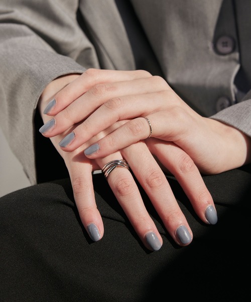 CENE（セネ）の「【CENE】セネ/レイヤードクロスリング（リング・レディース・ゴールド/シルバー・#11/#13）」の2枚目の写真