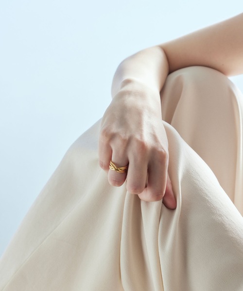 CENE（セネ）の「【CENE】セネ/レイヤードクロスリング（リング・レディース・ゴールド/シルバー・#11/#13）」の10枚目の写真