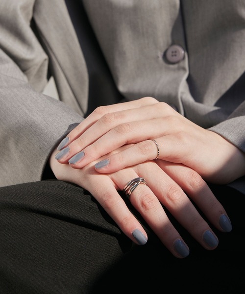 CENE（セネ）の「【CENE】セネ/レイヤードクロスリング（リング・レディース・ゴールド/シルバー・#11/#13）」の6枚目の写真