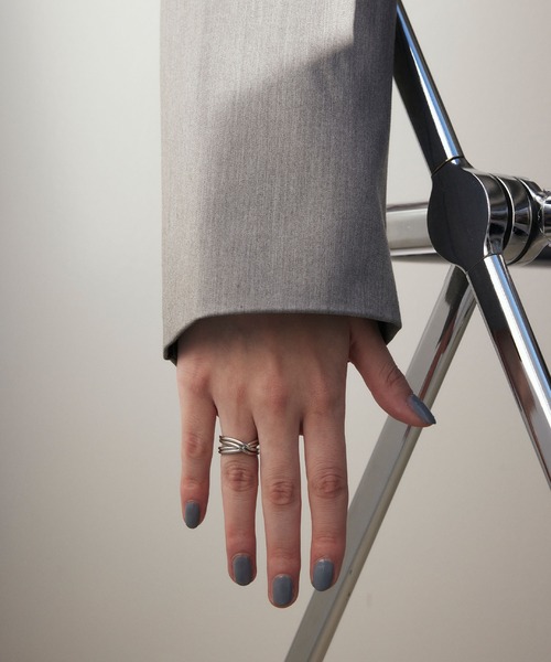 CENE（セネ）の「【CENE】セネ/レイヤードクロスリング（リング・レディース・ゴールド/シルバー・#11/#13）」の5枚目の写真