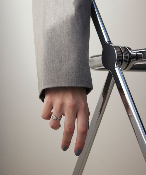 CENE（セネ）の「【CENE】セネ/レイヤードクロスリング（リング・レディース・ゴールド/シルバー・#11/#13）」の4枚目の写真