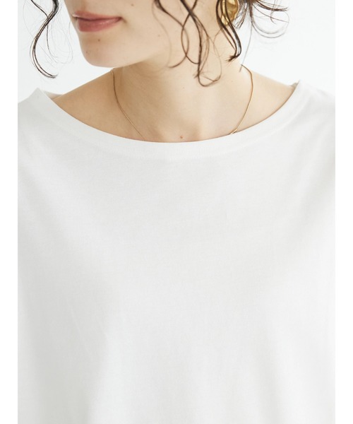 CRAFT STANDARD BOUTIQUE(クラフトスタンダードブティック)の「【UVカット】布帛切り替えプルオーバー(Tシャツ/カットソー・レディース・ベージュ/オフホワイト/ブラック/ネイビー・M/L)」の15枚目の写真