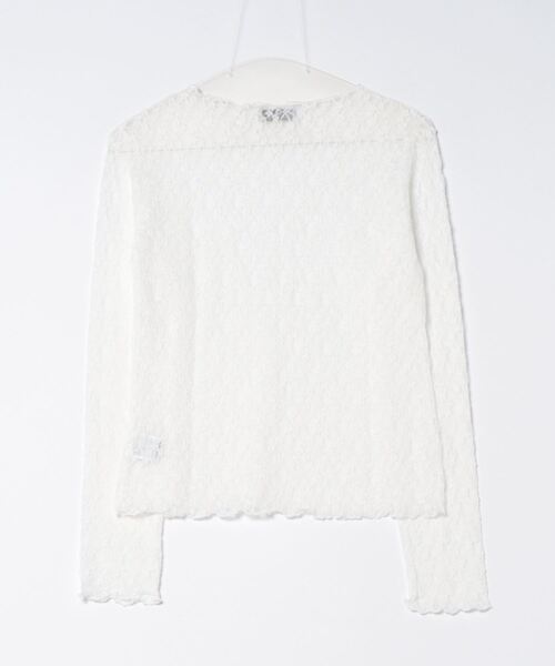 3.3 Field Trip （3.3フィールドトリップ）の「3.3 Field Trip／レイヤードレースT 2123907（Tシャツ/カットソー・レディース・ブラック/アイボリー・FREE）」の3枚目の写真