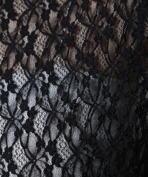 3.3 Field Trip （3.3フィールドトリップ）の「3.3 Field Trip／レイヤードレースT 2123907（Tシャツ/カットソー・レディース・ブラック/アイボリー・FREE）」の6枚目の写真