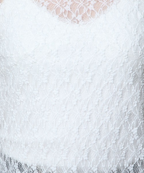 3.3 Field Trip （3.3フィールドトリップ）の「3.3 Field Trip／レイヤードレースT 2123907（Tシャツ/カットソー・レディース・ブラック/アイボリー・FREE）」の5枚目の写真