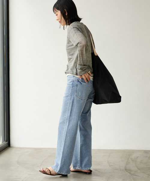 FRAMeWORK(フレームワーク)の「≪追加≫JULY NINE SUSHI SACK LARGE(ショルダーバッグ・レディース・ベージュ/ブラック/ホワイト・FREE)」の5枚目の写真