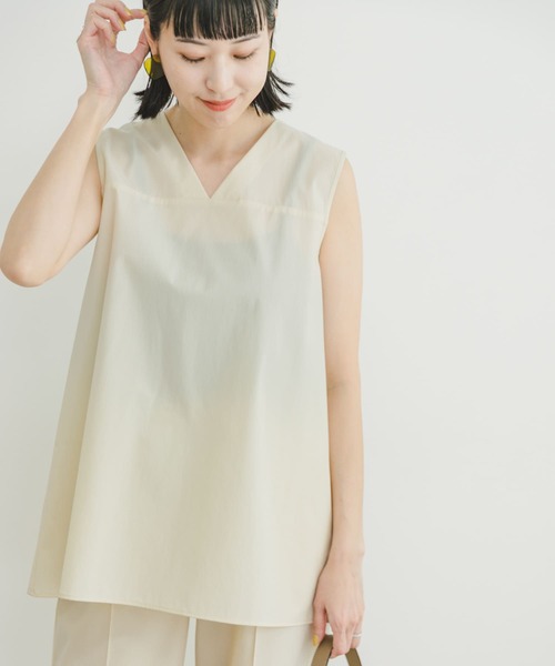 『セットアップ対応』『撥水/UVカット』ストレッチVネックプルオーバー