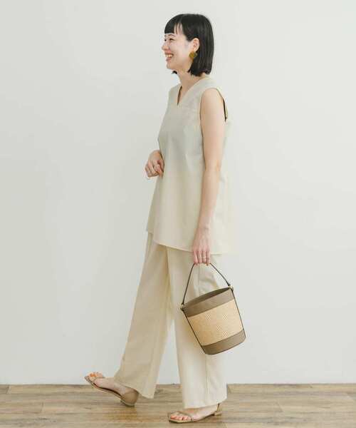 『セットアップ対応』『撥水/UVカット』ストレッチVネックプルオーバー